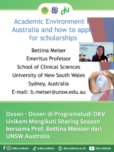 Dosen – Dosen di Programstudi DKV Unikom Mengikuti Sharing Season bersama Prof. Bettina Meisser dari UNSW Australia
