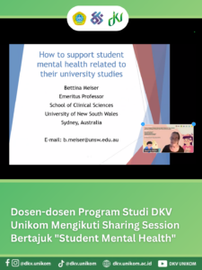 Dosen-dosen Program Studi DKV Unikom Mengikuti Sharing Session Bertajuk “Student Mental Health”